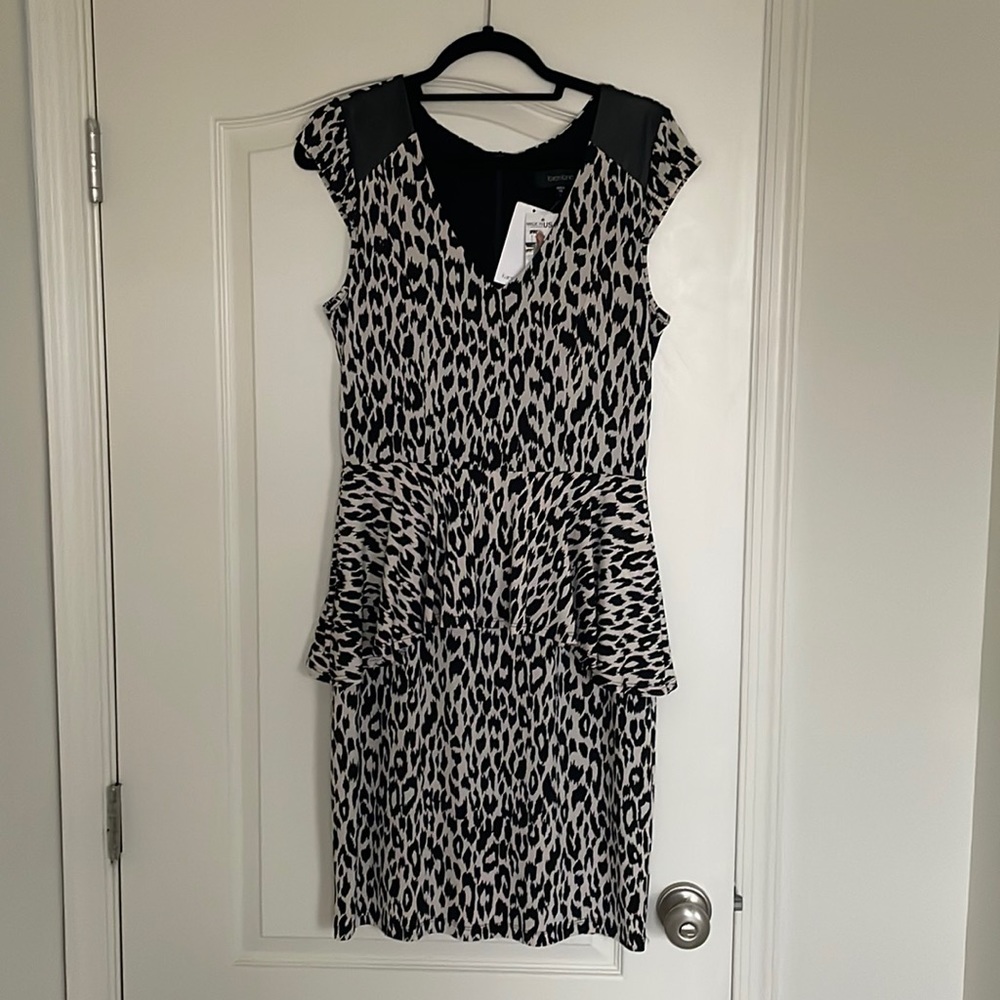 Karen Kane Leopard peplum dress